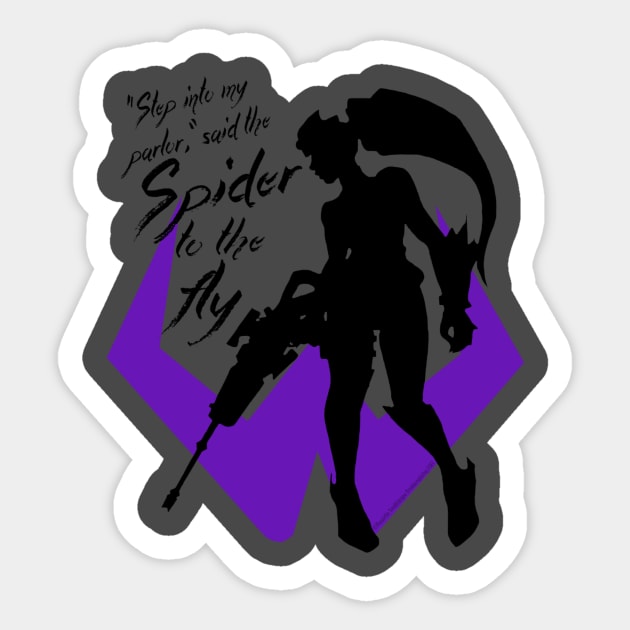 Step Into My Parlor... Sticker by RoseGardenIllustrations